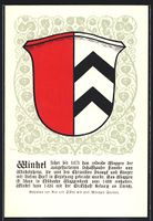 Winkel, Wappen der Gemeinde mit Erkläru