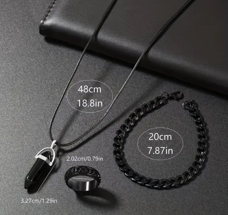 Altri gioielli: Coole Geschenkidee! Schwarze Digitaluhr + Schmuck Set. – Nuovo e nell'imballaggio originale da St. Erhard venduto da Lauko123 3