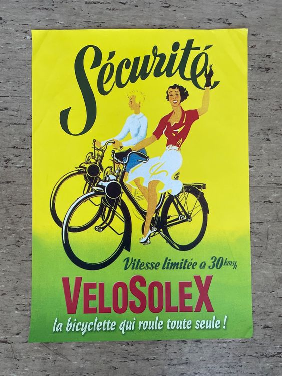Enseigne Publicitaire Vélosolex – Dimensions 50 Cm X 35 Cm – Neuf, Objet De Décoration Rétro