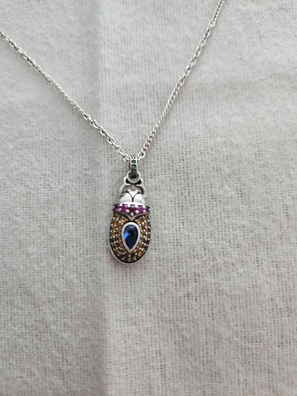 Thomas Sabo Ketten: Thomas Sabo Kette mit Skarabäus Anhänger – Gebraucht aus Bern von Sabulise