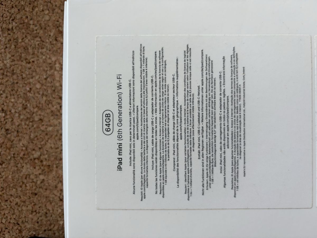 Apple Tablettes PC: iPad mini 6th generation Wi-Fi 64GB – D'occasion à La Chaux-de-Fonds par eli_s72t 4