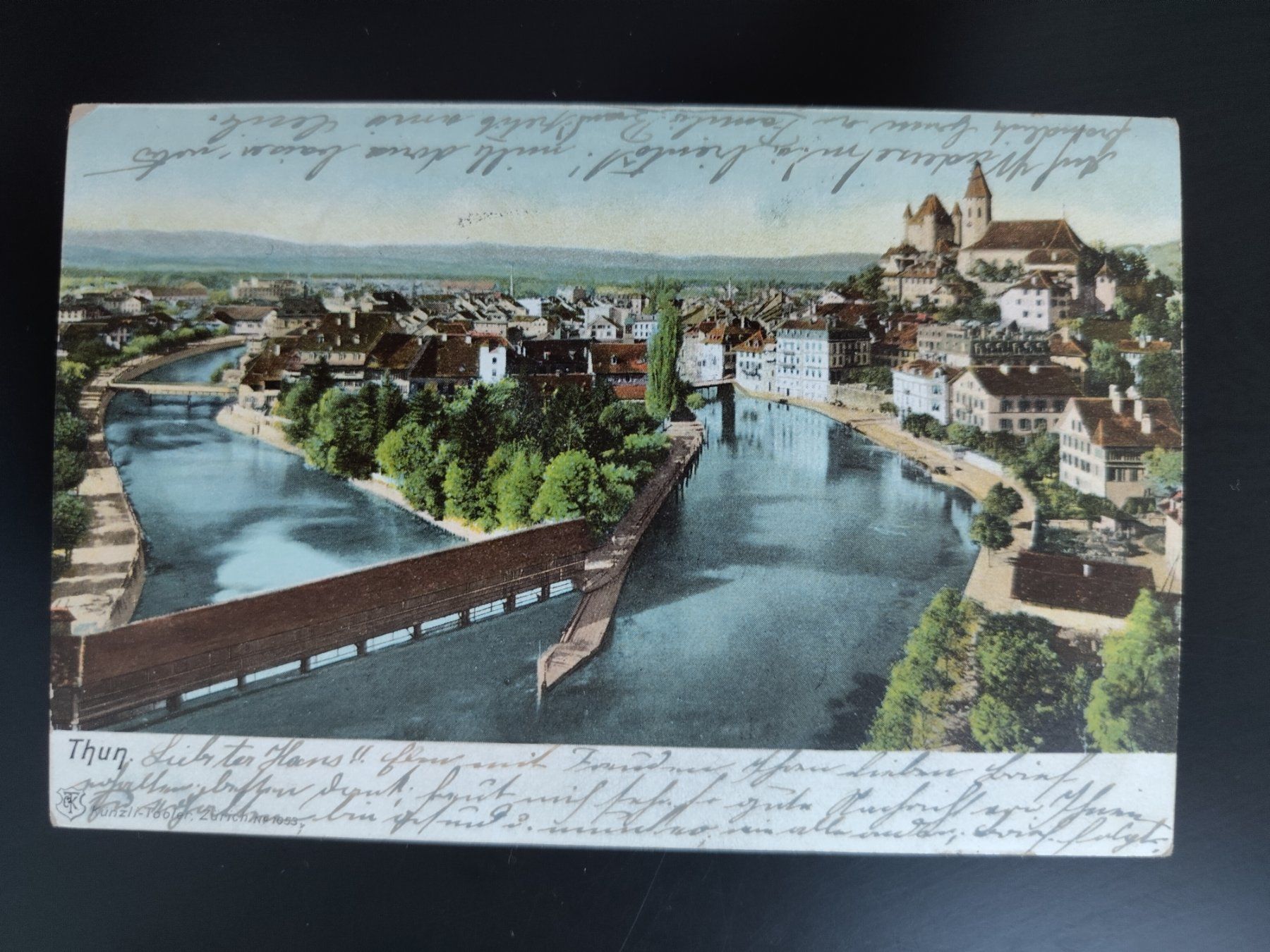 Ansichtskarten: Thun, Schleusenbrücke etc. dat.1906 – Gebraucht aus Ohmstal von Lebensfreude05