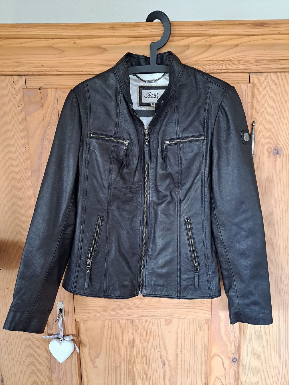 Giacche: Lederjacke schwarz  – Nuovo (secondo la descrizione) da Hochdorf venduto da Joya31