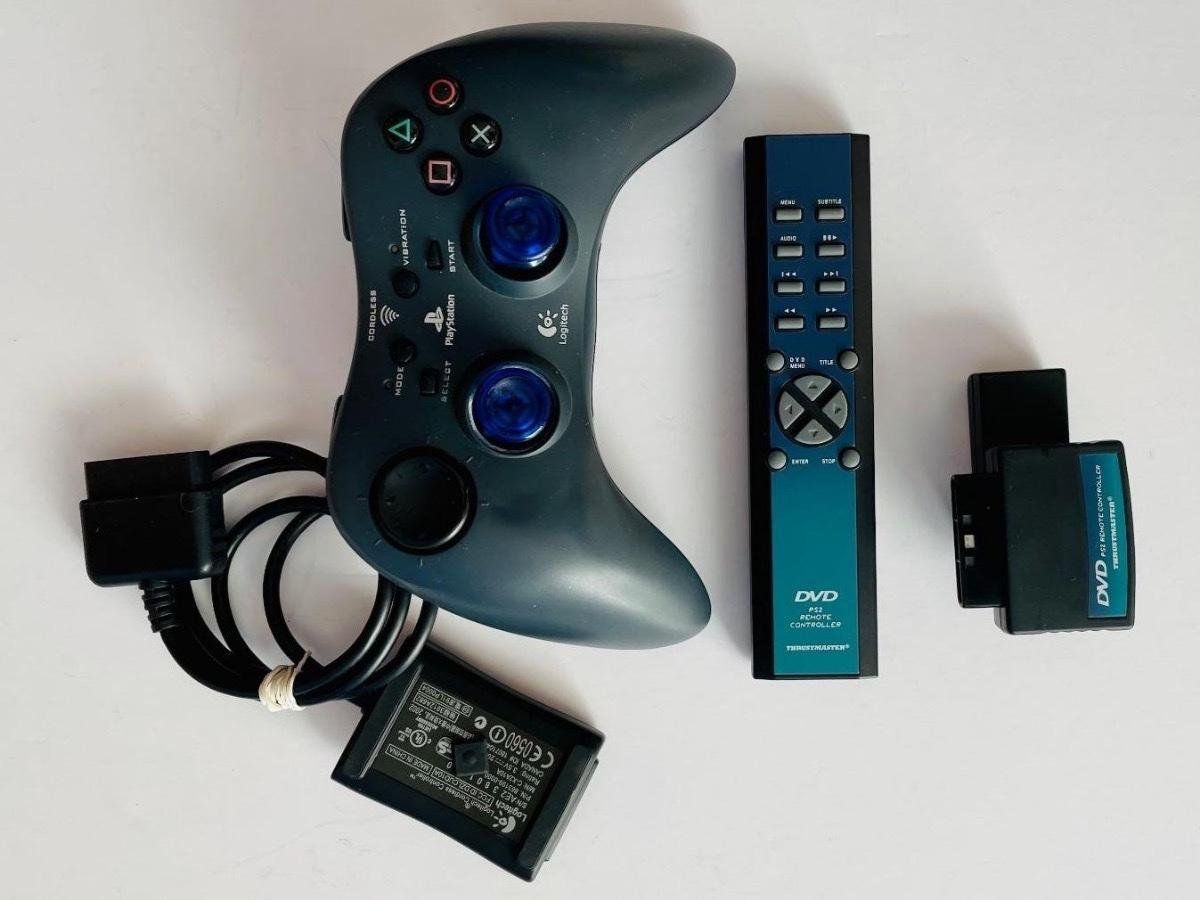 Logitech Manettes: Controller Logitech PS2 Wireless + PS2 DVD Controller 🕹️🎮 – D'occasion à Savosa par Accipe_Oblatam