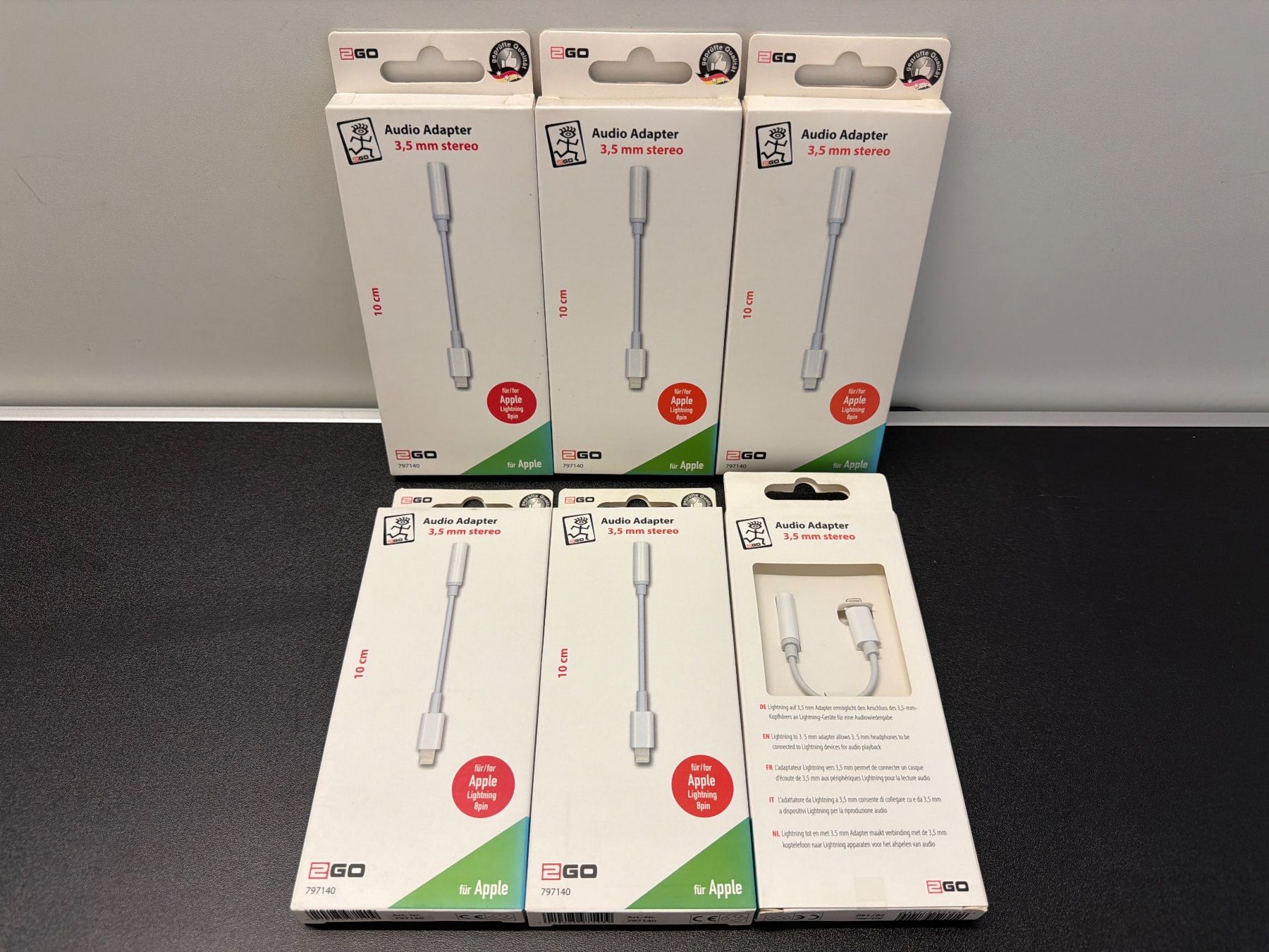 Cavi: Neu 2GO Audio Adapter 3.5mm (6x) – Nuovo e nell'imballaggio originale da Inwil venduto da Rzic-Liquidationen 1