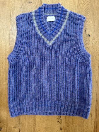 Holzweiler Strickweste, Grösse M, Lila-Blau, Neuwertig!