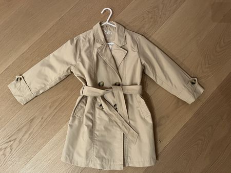 Kids Beige Trench Coat - Size 6 (116 cm)