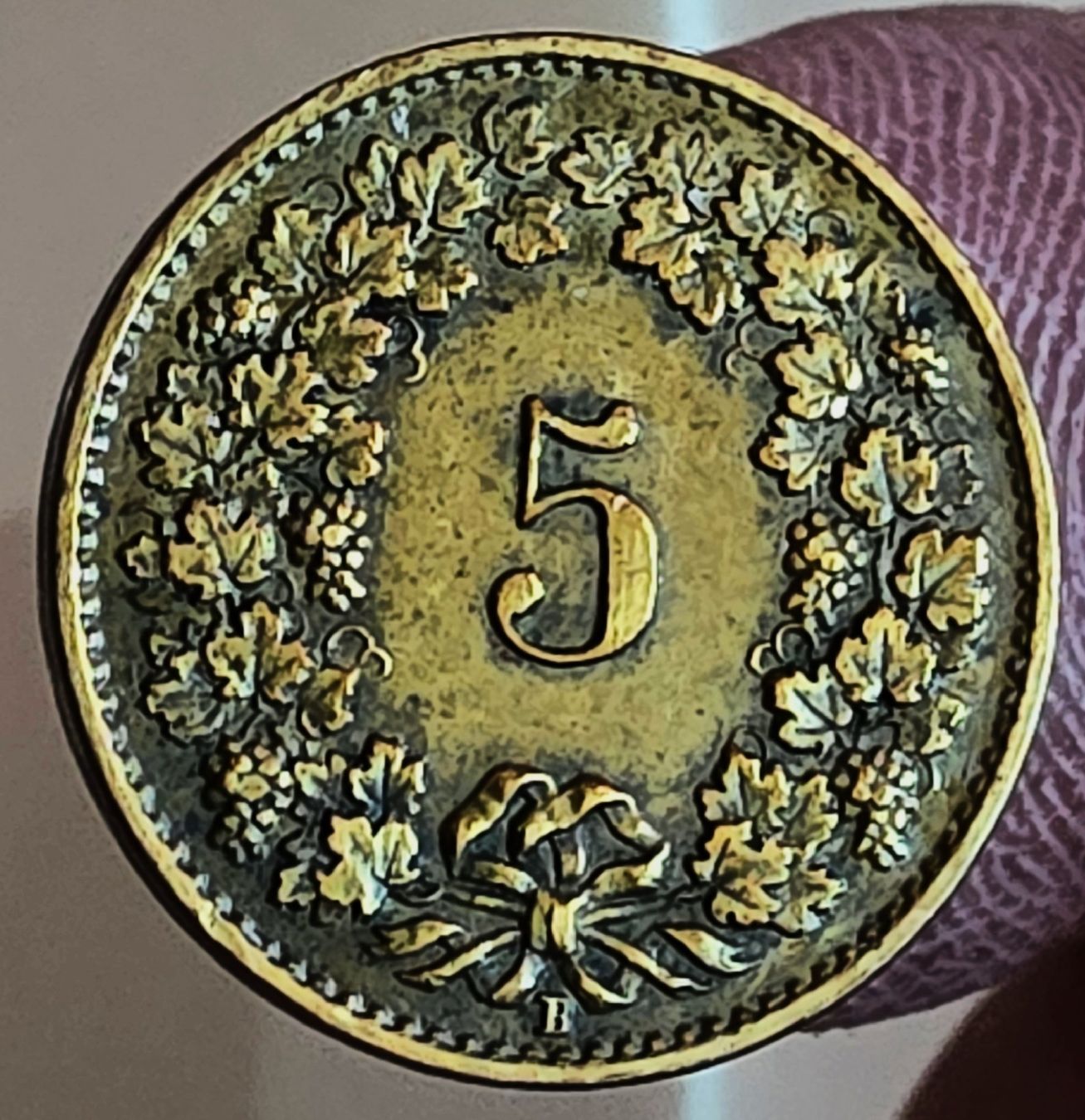 Tutti le monete: SCHWEIZ 5 RAPPEN 1918 MESSING – Usato da Winterthur venduto da Creso70 1
