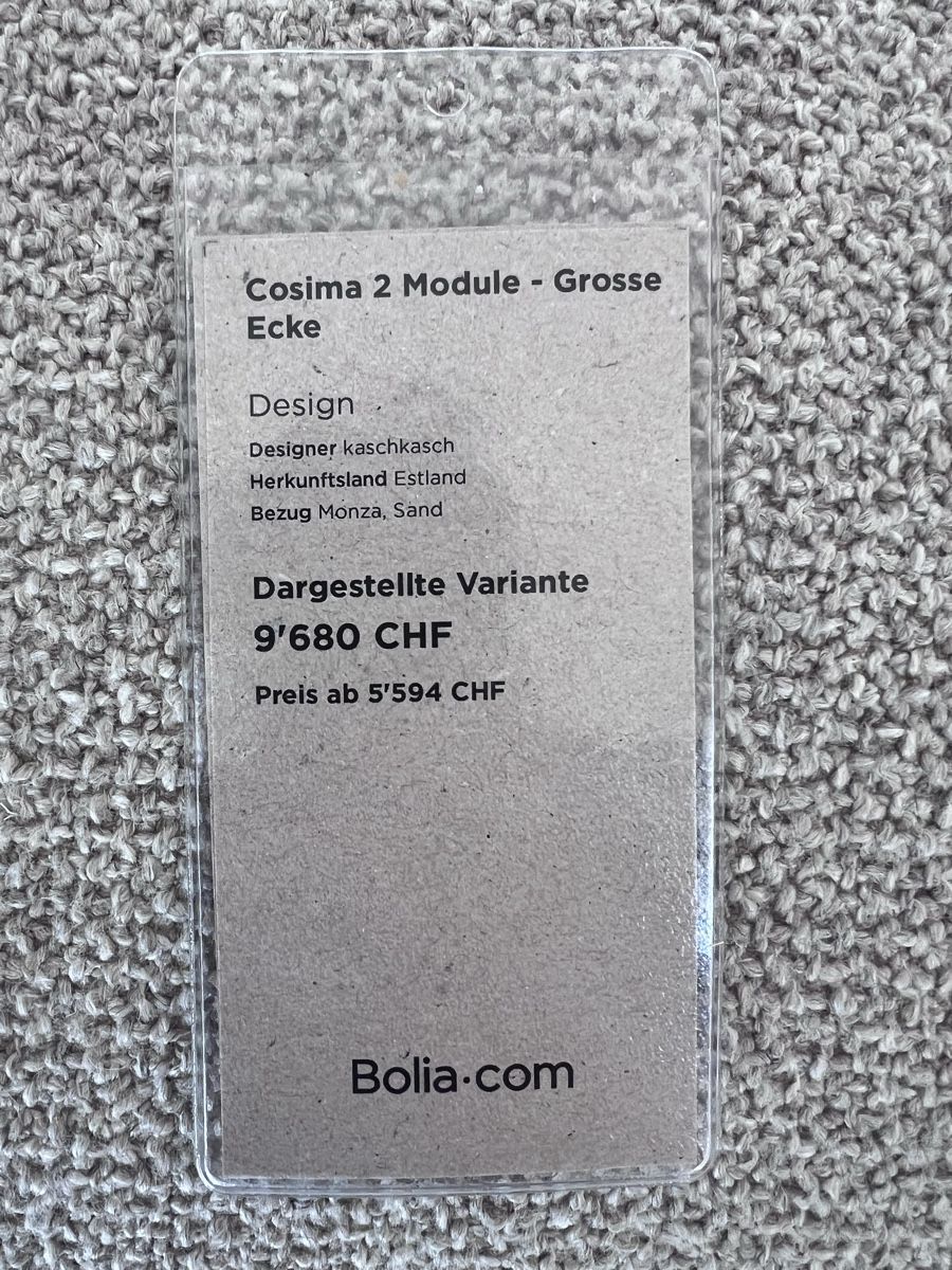 Sofas: Bolia Cosima 2 Module Corner Sofa Sand Fabric – Gebraucht aus Basel von disae_ch 1