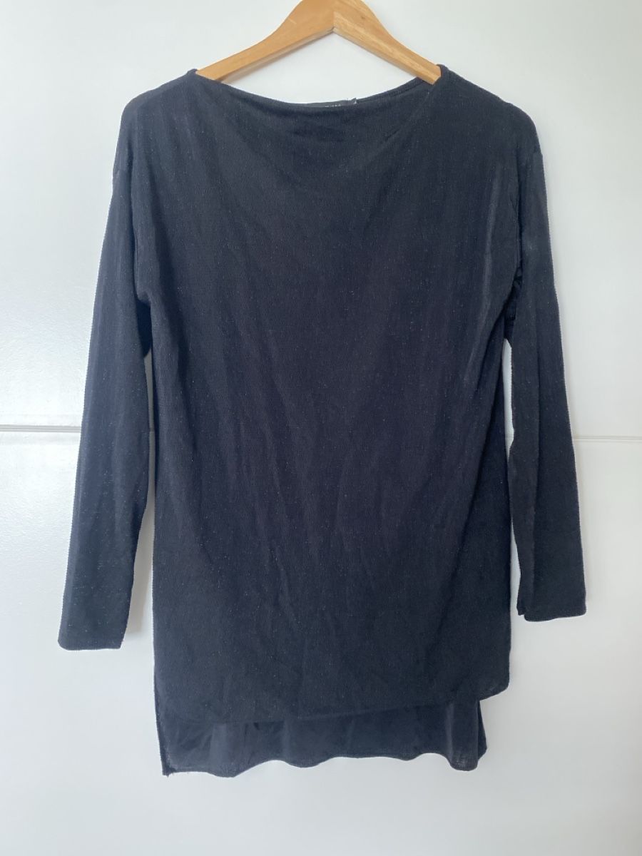 Maglioni & Felpe: schwarzes, glitzer- schimmerndes Langarmshirt TODAY – Usato da Alpnach Dorf venduto da melbb