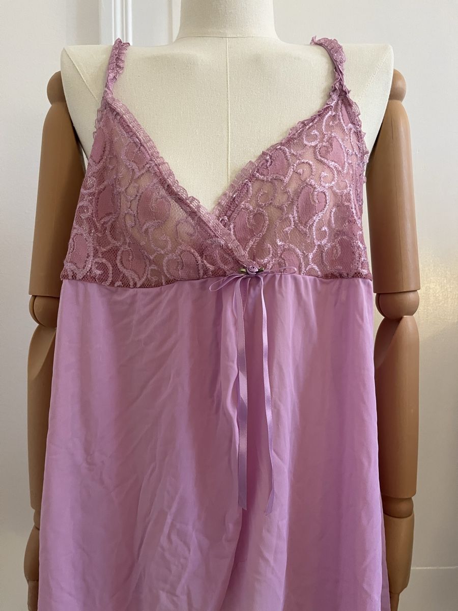 Top: Lavender Lace Babydoll Top  - Size M – Usato da Zürich venduto da Melina.A 1