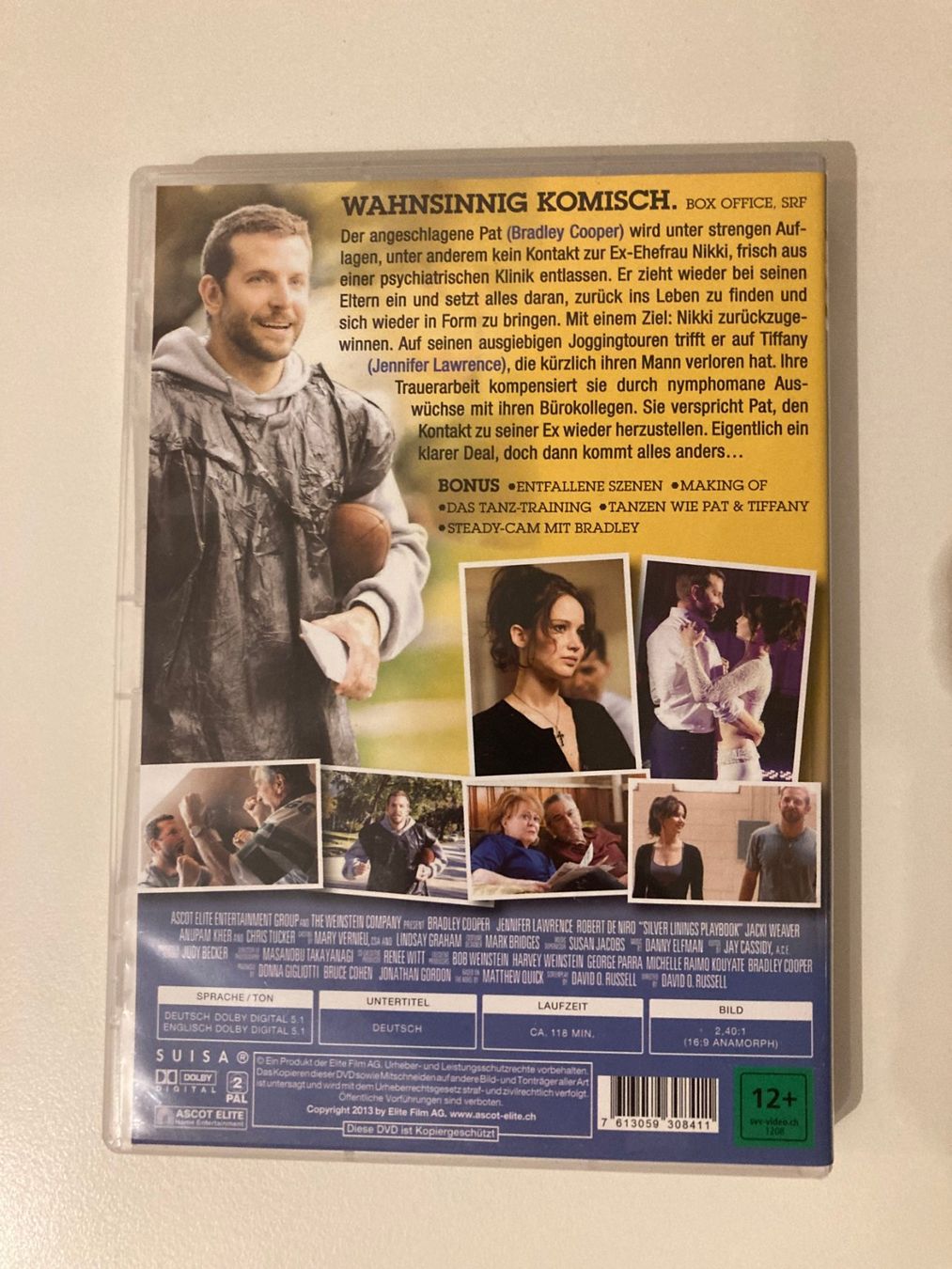 Tutti i DVDs: DVD | SILVER LININGS PLAYBOOK – Usato da Basel venduto da Nofretete39 2