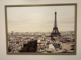 Paris Leinwand im Rahmen 140x100 cm