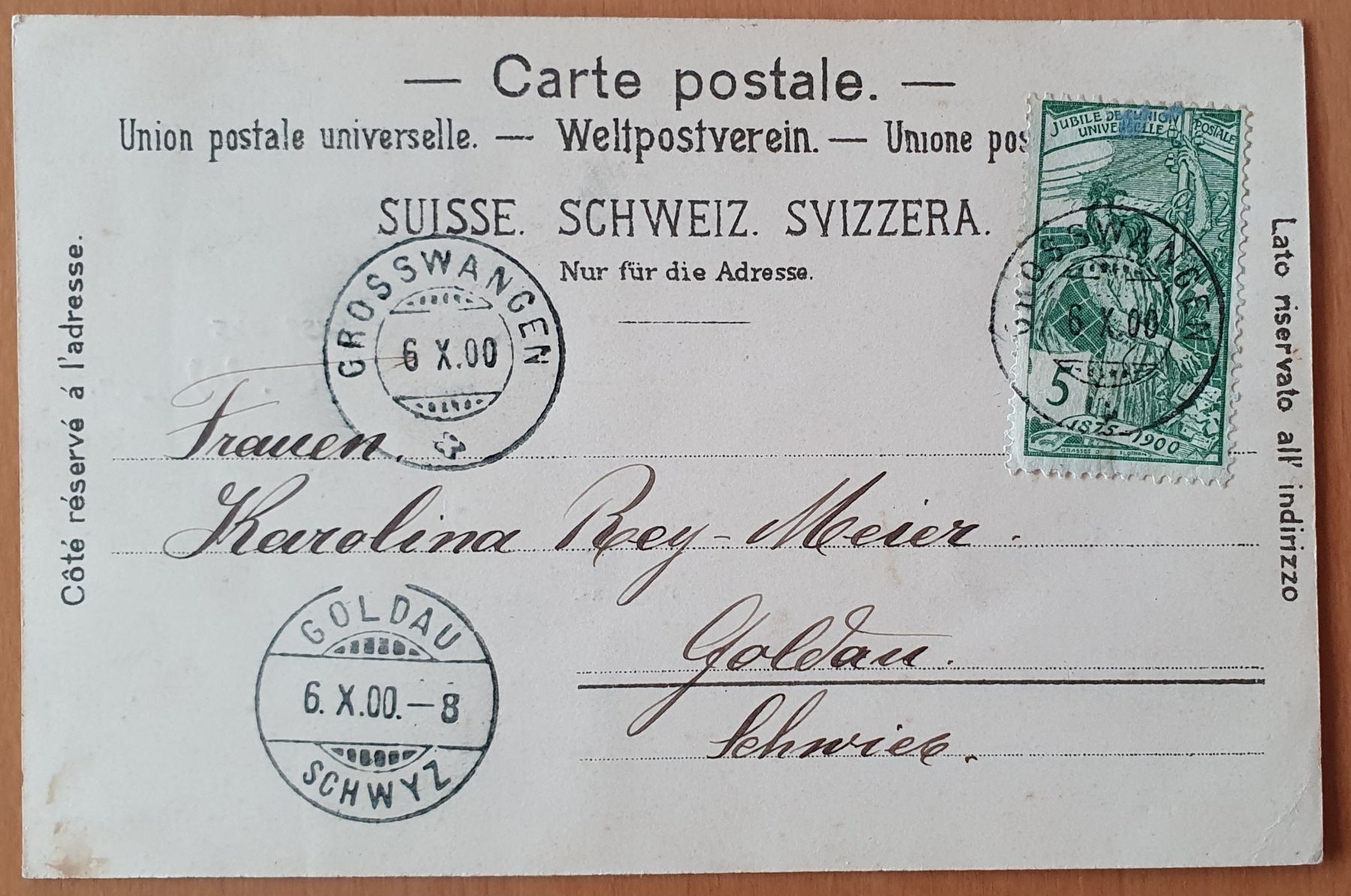 Ansichtskarten: Gruss aus Grosswangen 1900 - 6 Ansichten – Gebraucht aus Kreuzlingen von Rschweiz1 1