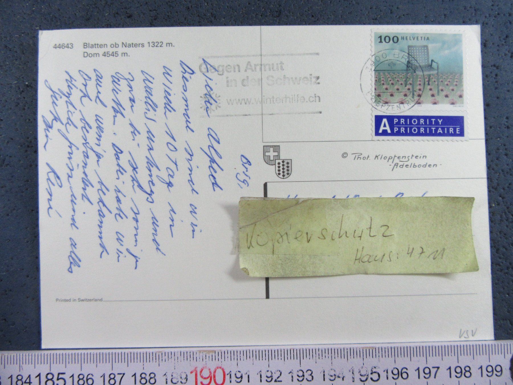 Cartoline postali: BLATTEN VS AK OB NATERS – Usato da Ettingen venduto da Hausi4711 1