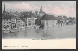Solothurn Aarequai coloriert