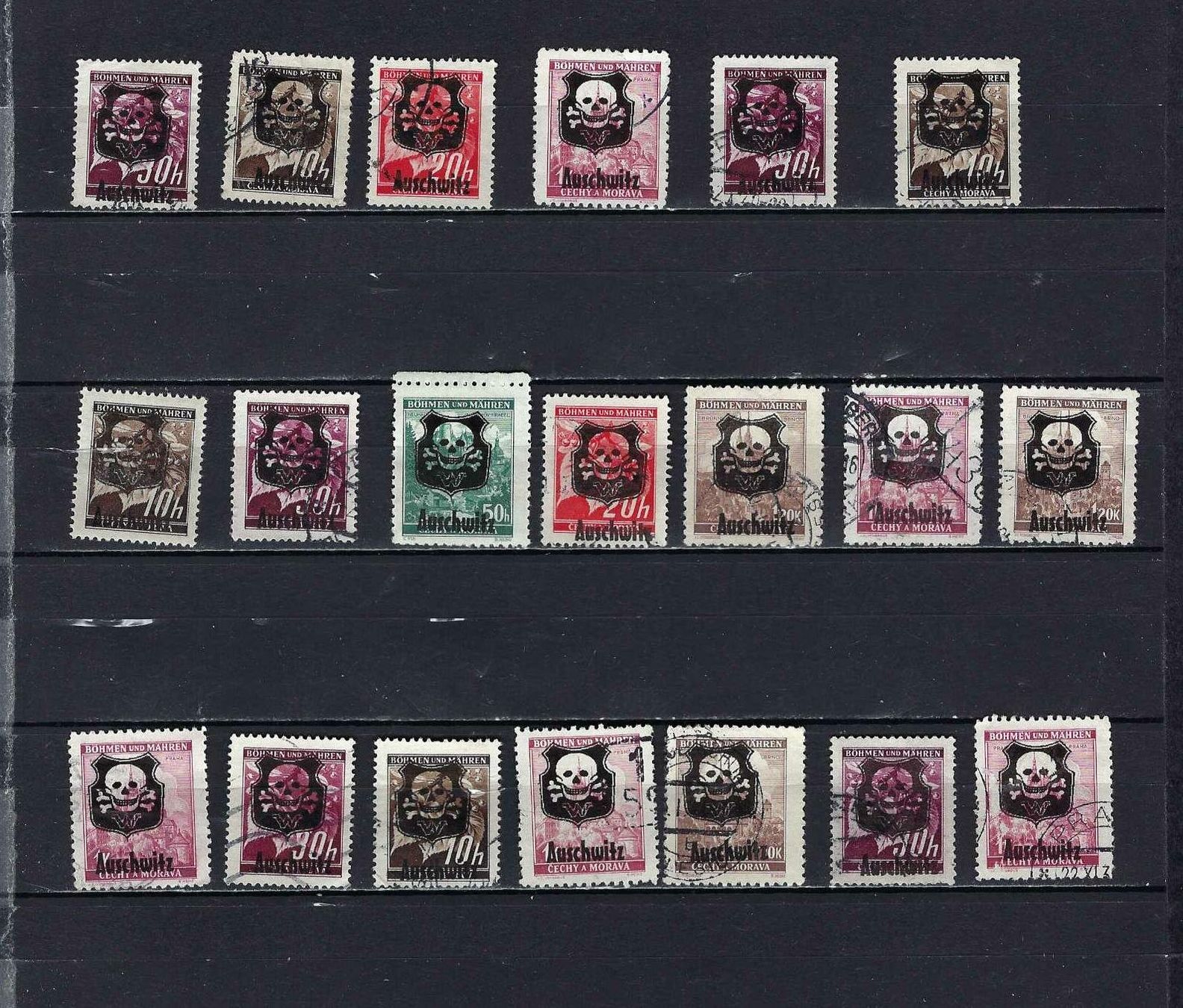 Tous les timbres: Lot Auschwitz gest. – D'occasion à Lindau par Rickie123