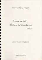 H.-A. PRÄGER – Introduction, Thème et variations op. 21