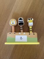 Jeu en bois animaux de la savane bon état