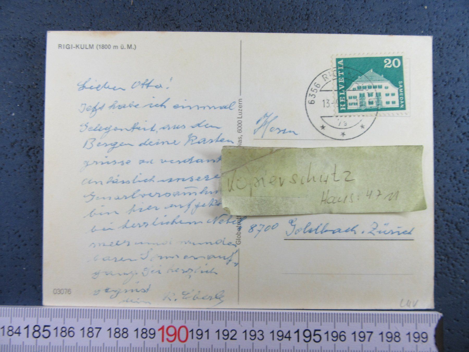 Cartoline postali: RIGI-KULM HOTEL BERGBAHN – Usato da Ettingen venduto da Hausi4711 1