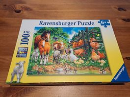 Puzzle 100Teile Bauernhoftiere