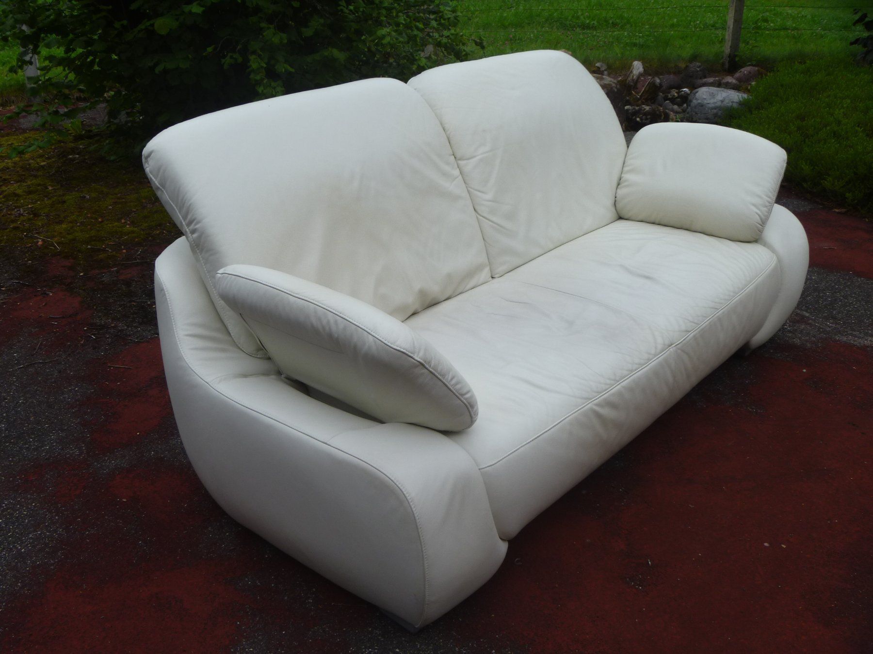 Divani: Ledersofa beige – Usato da Rüti ZH venduto da baumchen 1