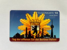 Telefonkarte 10 Euro Berlin Polizei Tag der offenen Tür