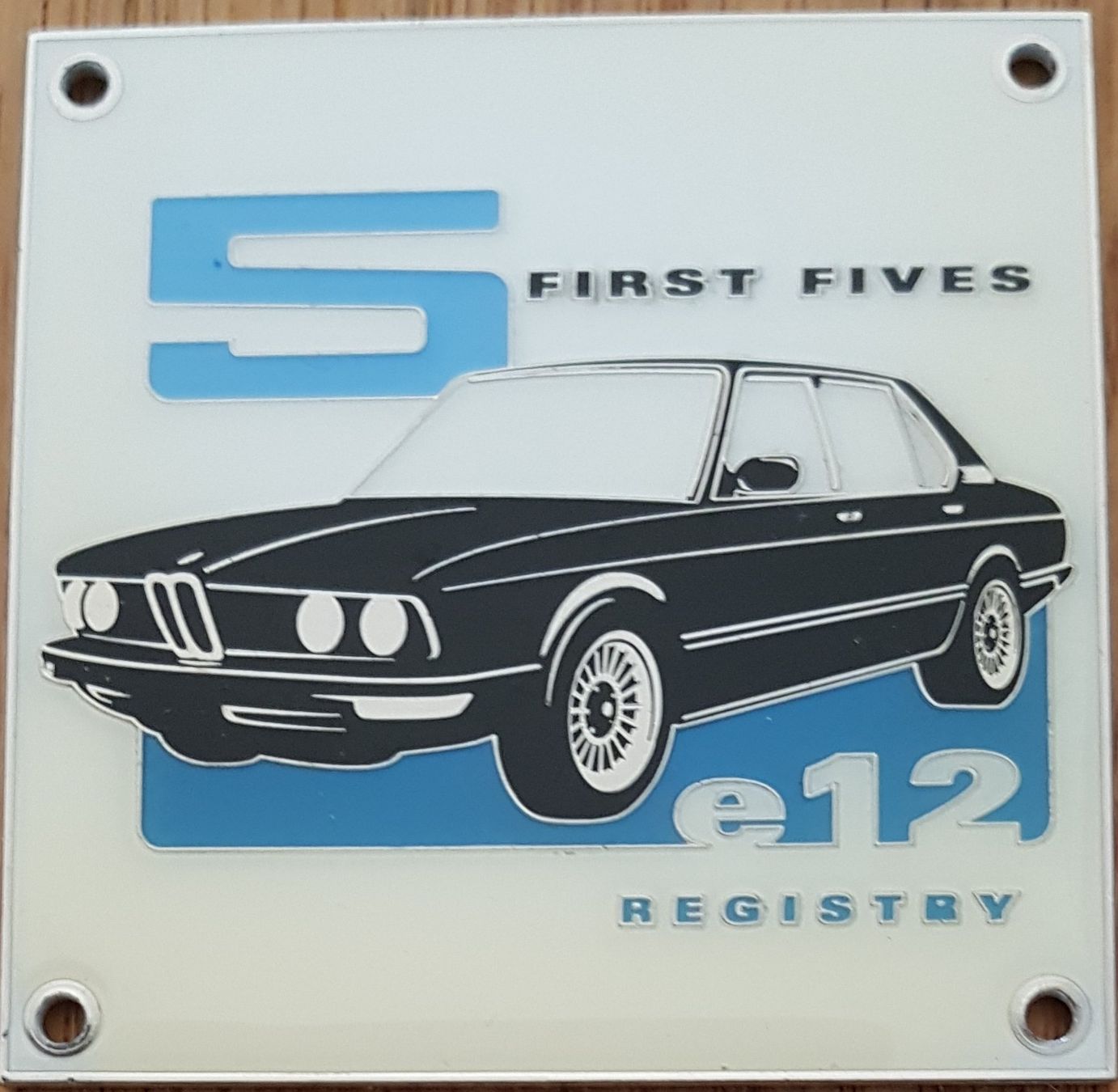 Plaquettes & Badges: Plakette 5 FIRST FIVES e12 REGISTRY – D'occasion à Neuchâtel par Blondy_73