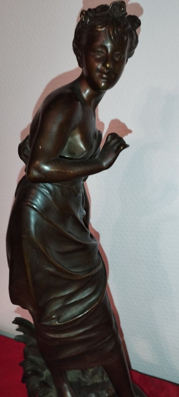 Skulpturen & Statuen: Antique sculpture en bronze signe . – Gebraucht aus Praz (Vully) von pikuluka1 7