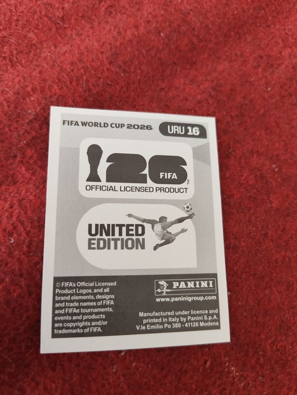 Panini Cartes à collectionner: Panini Bild Uru 16 – Neuf (Voir description) à Lieli par Maholo 1
