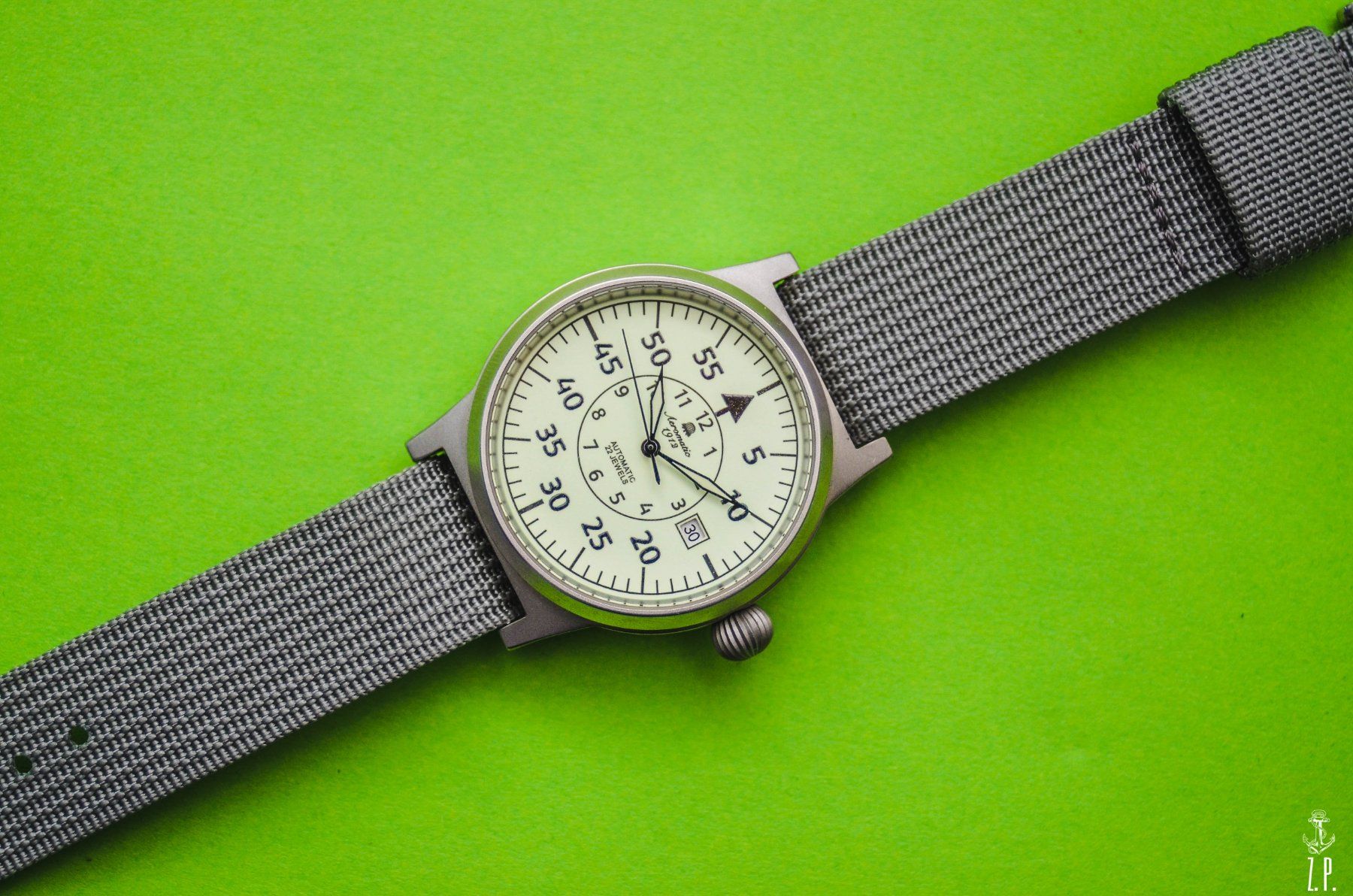 Orologi: Aeromatic Pilot Automatic Full Lumi Dial Watch – Usato da Boswil venduto da ZPwatches