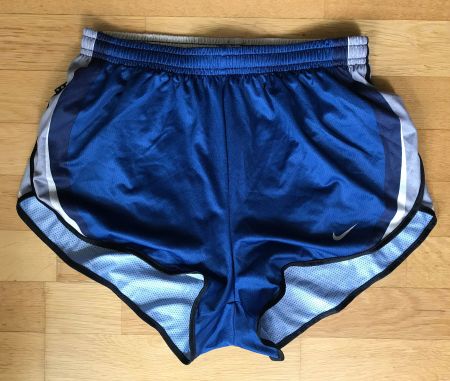 Nike Unisex Laufhose / Running Shorts – Blau/Grau – Grösse S