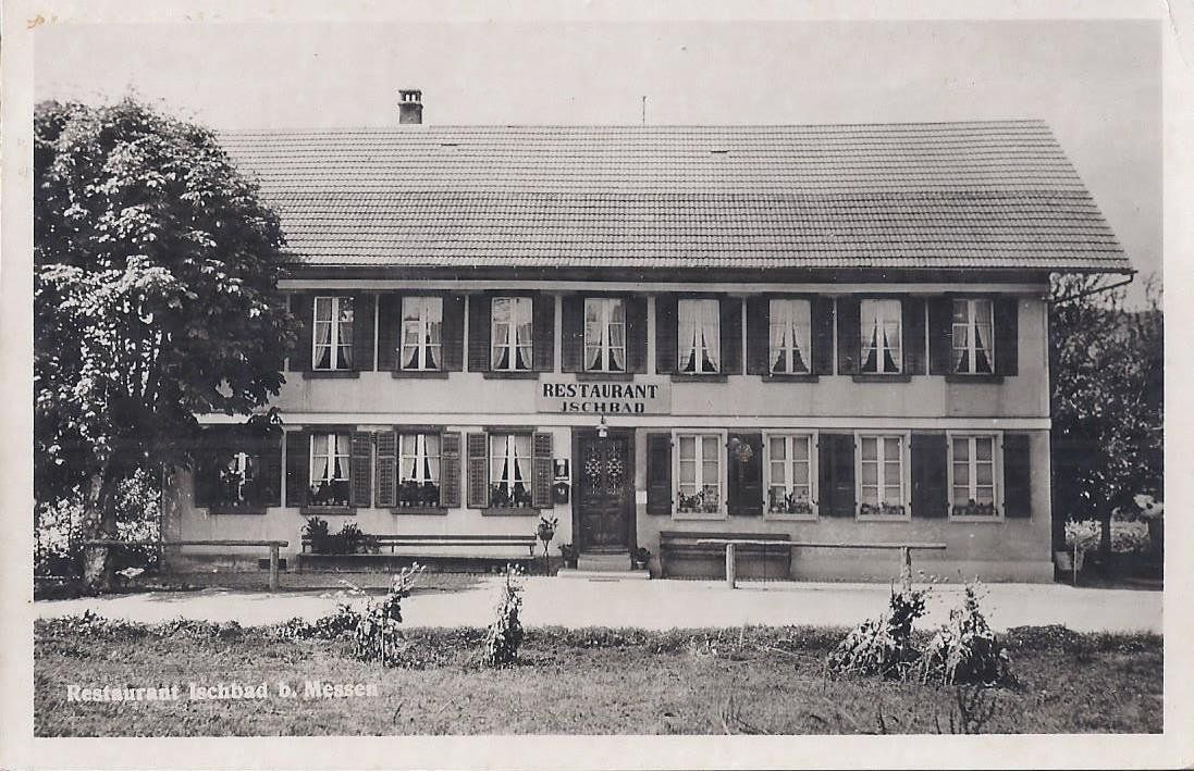 Cartes postales: Messen SO Jschbad Restaurant  , 1954 – D'occasion à Solothurn par Bepposol