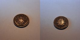 Schweiz 1 Rappen 1928 kaum gebraucht - seltener Jahrgang!