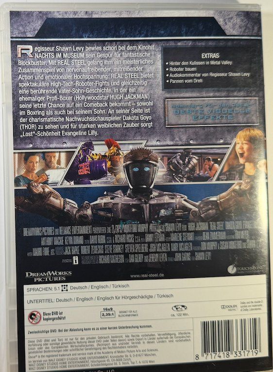 Tutti i DVDs: DVD REAL STEEL - HUGH JACK,AM – Usato da Wisen venduto da gigisna 2