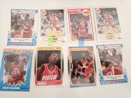8x Akeem Olajuwon / 1988 1989 1990 Fleer with Stickers / Nba