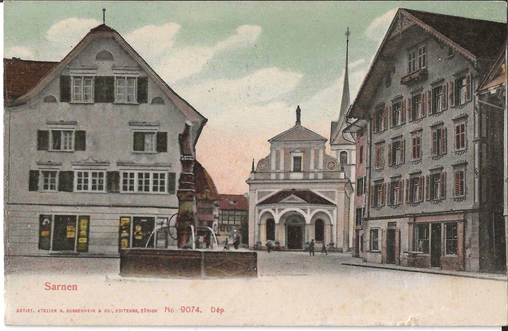 Cartoline postali: Karte Sarnen 1921 – Usato da Zürich venduto da Philacat11