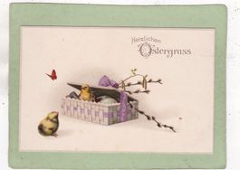 Kitsch Ostern Küken Schachte 1917