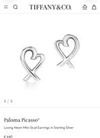 Tiffany & Co. Paloma Picasso Earrings Sterling Silver 925