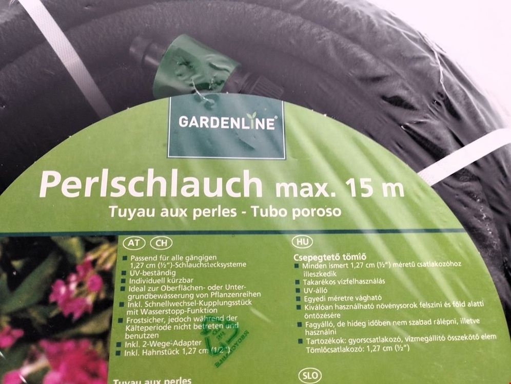 HT-COSTIGAN-50 Tropfschlauch – 50 M Perlschlauch Mit Verbindungsstücken Für Effiziente Gartenbewässerung