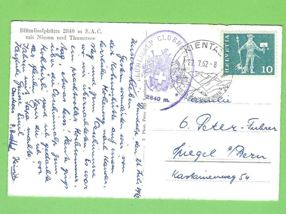 Cartoline postali: Blümlisalphütte – Nuovo (secondo la descrizione) da Zürich venduto da t24_de 1