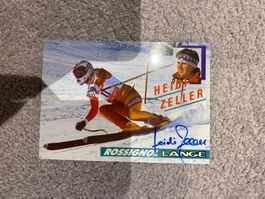 Heidi Zeller-Bäurer Autogrammkarte