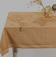 Tischtuch + 8x Servietten von Caleffi, "Geo Classic World"