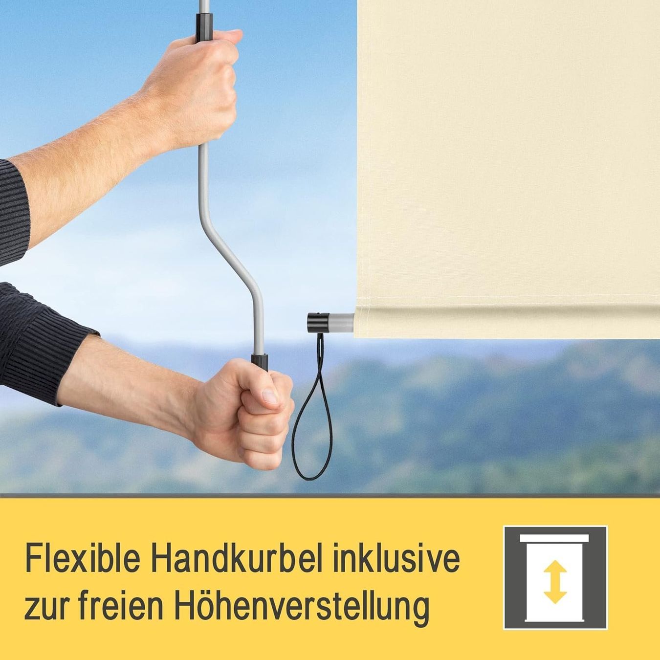 Tende da sole: Aussen-Senkrechtmarkise 180x250 beige – Nuovo e nell'imballaggio originale da Bottighofen venduto da zaap 5