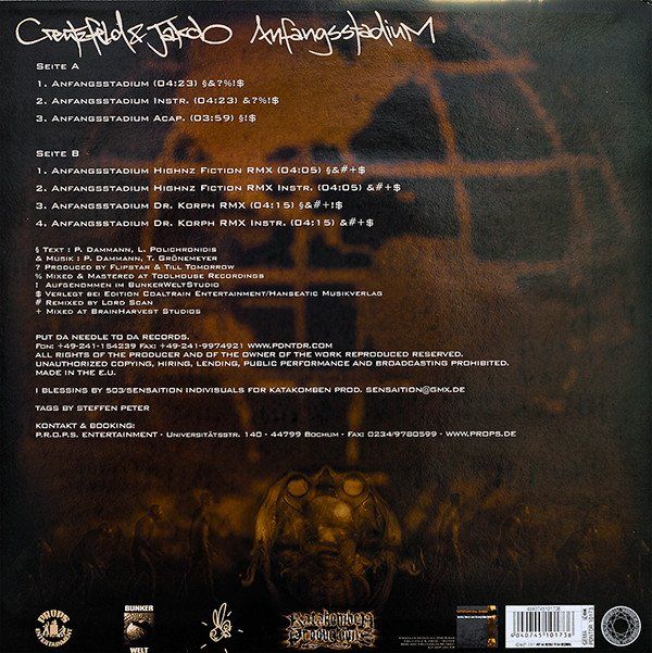 Schallplatten: Creutzfeld & Jakob ‎– Anfangsstadium – Gebraucht aus Bienne von discogs.j 1
