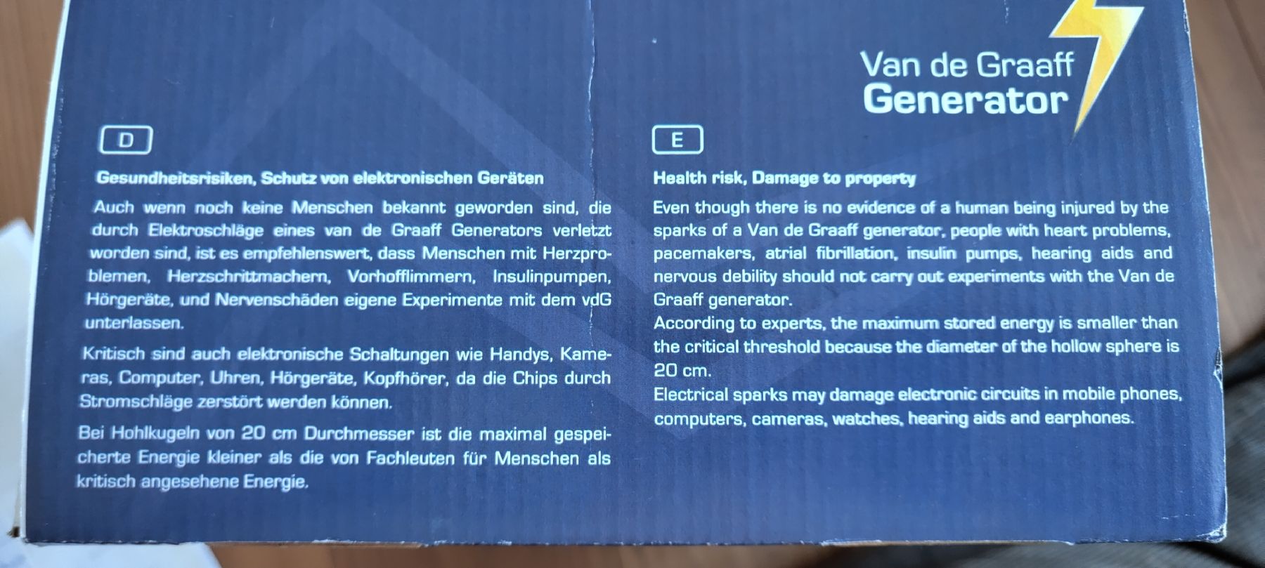 Baukästen: Van de Graaff Bausatz, handbetrieben – Gebraucht aus Nuglar von bibabone 2