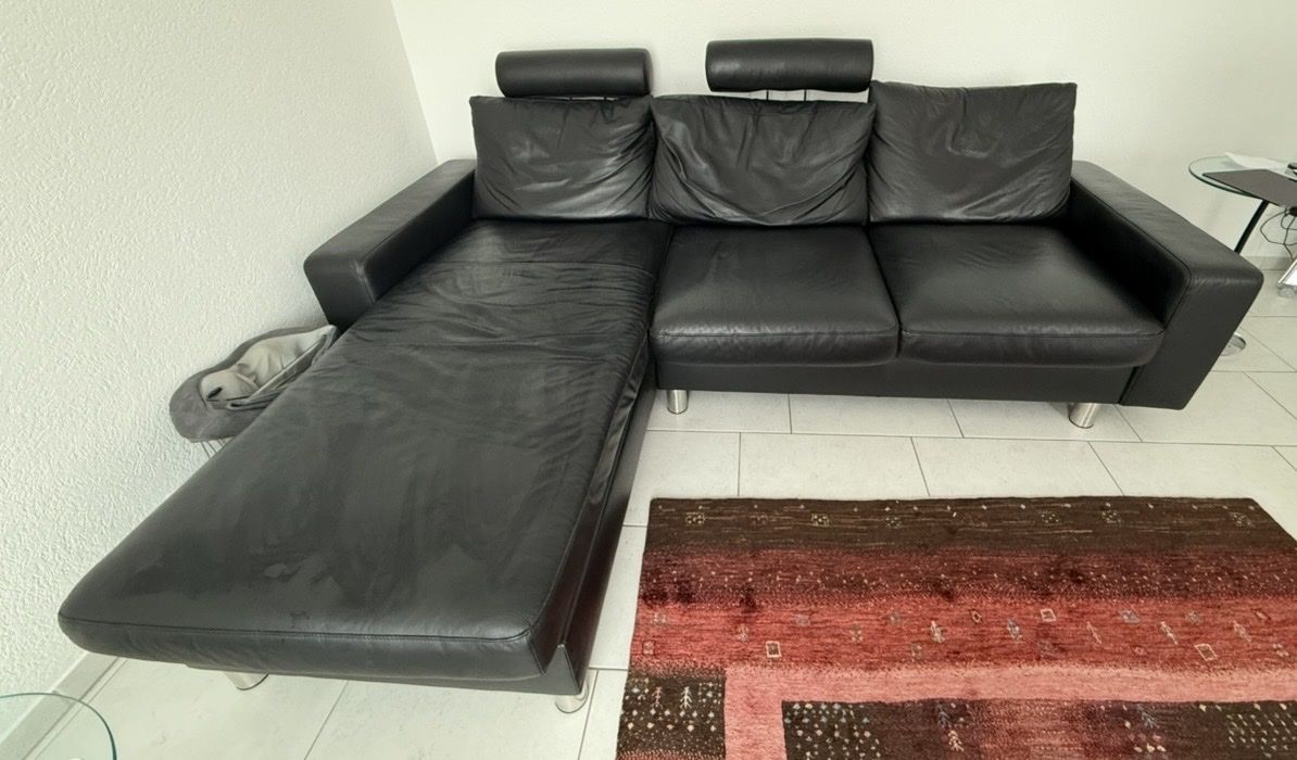 Stressless Sofas: Ecksofa von Stressless in schwarzem Leder – Gebraucht aus Schöfflisdorf von Sabi_Malu 1