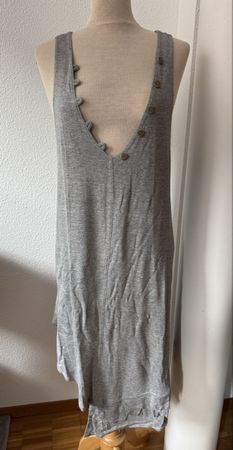 Tunique grise SARAFINA Paris, T3, viscose 
