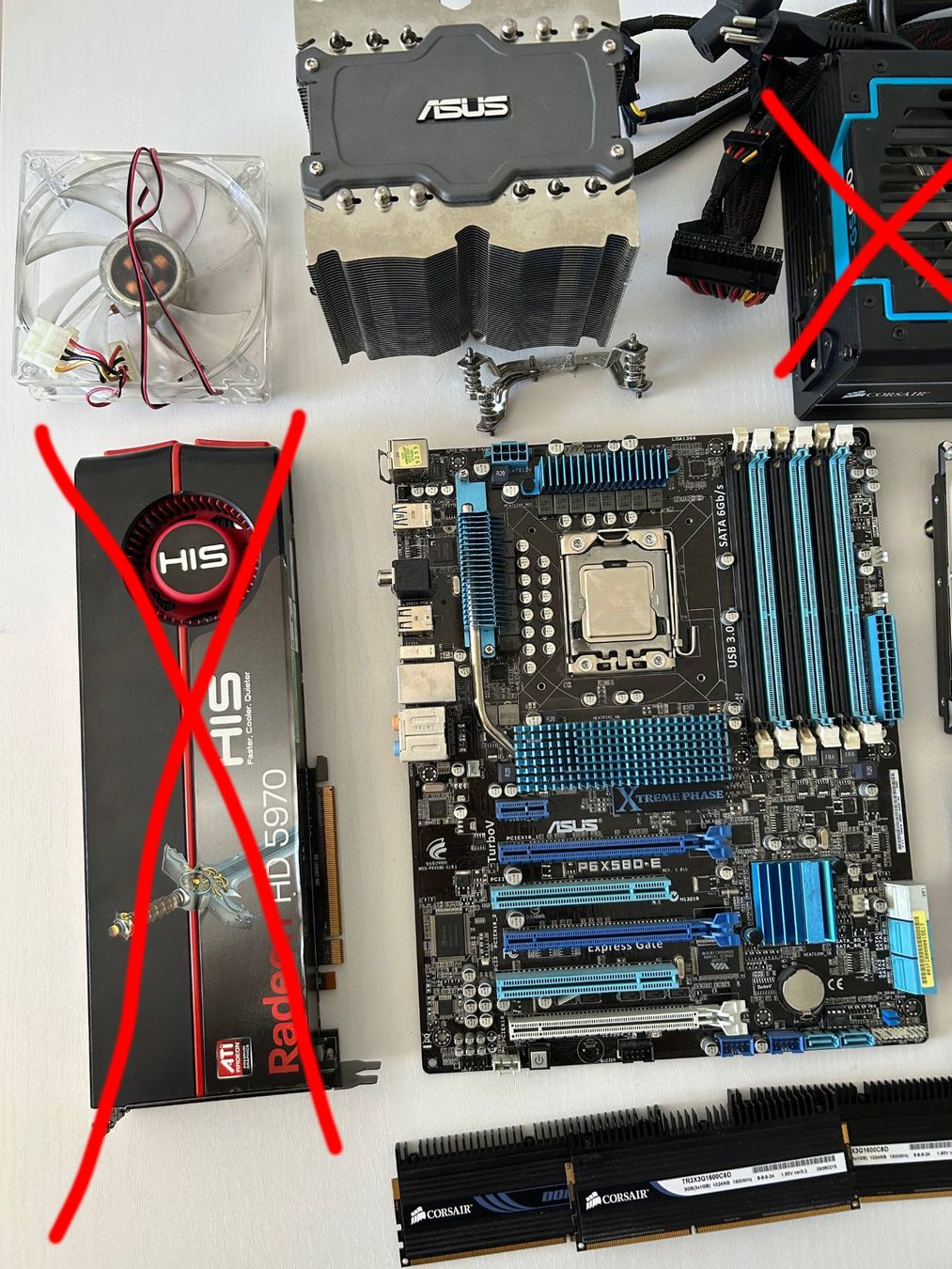 Asus PC: PC Komplett-Set ASUS X58 + Xeon + RAM – Usato da Zürich venduto da mozii 3
