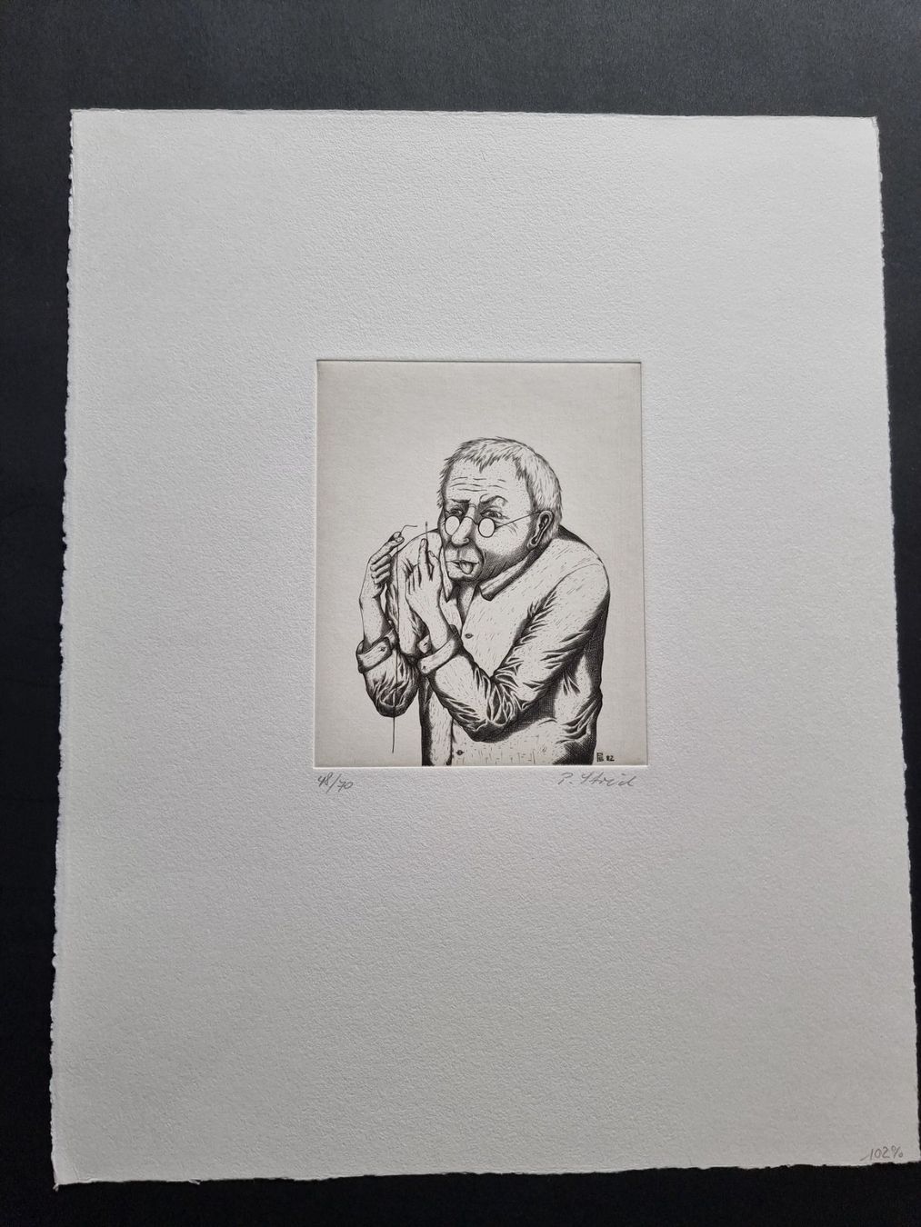 Grafica & Litografie: PETER STREICH RADIERUNG SIGNIERT NUMMERIERT – Usato da Gersau venduto da grafik-kunst 1